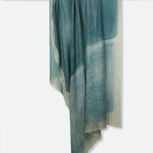 SEAFOAM SCARF IN HAND DYED CASHMERE